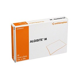Smith & Nephew 99XX0450 Algisite M Cal Alginat Verband, 5 cm x 5 cm, 10 Stück