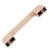 GlideRite Hardware 3-3/4 in. Center Embossed Leather Strip Cabinet Pull