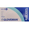 GLOVEMAN Blue Vinyl Gloves, Powder & Latex Free, 100 Gloves