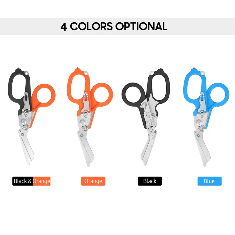 Multitool Scissors Folding 6 in 1 Multifunction Scissors Emergency Response