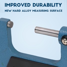 Zopsc Outside Micrometer with Box, 25 to 50mm 0.01mm Graduation Metric External Caliper, Alloy Precision Micrometer Machinist Tool for Work