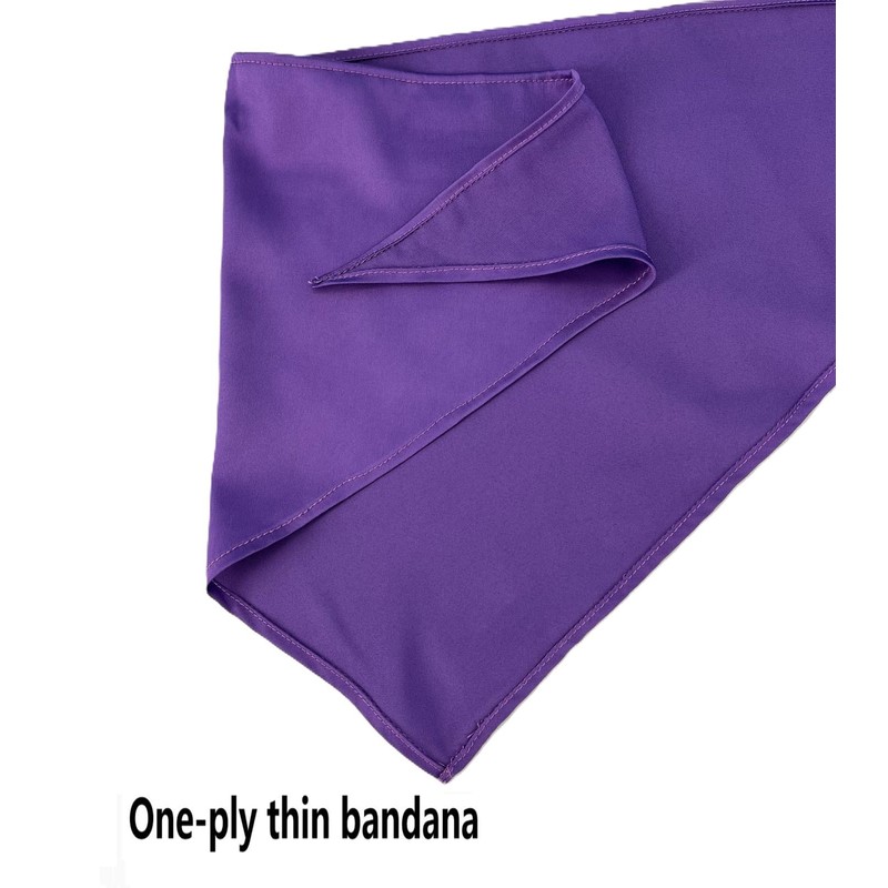 EechicSpace 1 Pack Purple Dog Bandana Blank Chiffon Dog Scarf