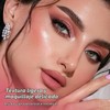 Rubor en crema ultrasuave de 3 colores para mejillas, Pincel