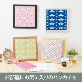 Hakuba HAKUBA Frame HG-01 Black AMZFWHG-01BK 9.8 inches (250 mm) Square Frame That Can Display Handkerchiefs and Jackets with Unbreakable PS Board Stand, Hanging String Included