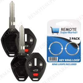 RemoteSuperMarket 2 Replacement for 2007-2012 Mitsubishi Eclipse Galant Remote Key Shell Gut Case