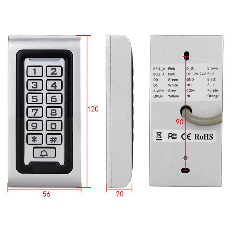 XYBkey Keyboard Door Opener Access Control Waterproof RFID Keychain Smart
