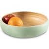 LEXA Bamboo Fruit Bowl for Kitchen Counter, 12 Inch Large