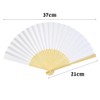 Pack of 30 Fans cnomg Painting Fans Plain DIY Folding