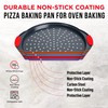Pizza Tray Carbon Steel Pizza Pan with Holes and Non-Stick