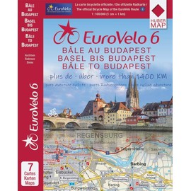 EuroVelo 6 (Basel - Budapest) 1: 100 000: 7 Fahrradkarten in einem Set / Cycle Map Set (7 Maps) 1:100 000 (EuroVelo6: Mit dem Fahrrad vom Atlantik zum Schwarzen Meer)