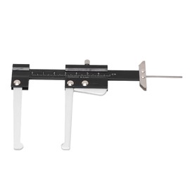Brake Disc Tyre Depth Gauge Caliper, Metric Brake Disc Depth Gauge 0-60 mm Tyre Tread Depth Gauge 0.1 mm Accuracy Portable