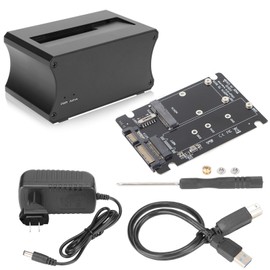 USB 3.0 to SATA External Hard Drive Docking Station Single Disk 5Gbps Aluminum Alloy Copy Function HDD Dock 100‑240V US Plug