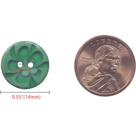 YAKA200 Pcs Mixed Resin Flowers Button/Sewing Lots Buttons 2 Hole Baby Sewing DIY Crafts Children's Manual Button Painting, DIY Handmade Ornament