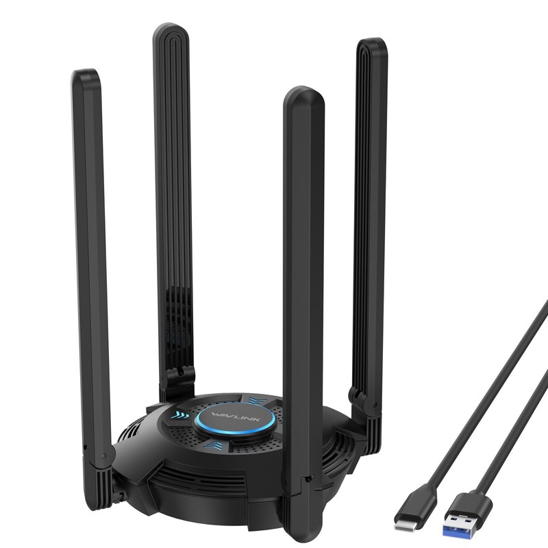 Wavlink 5400Mbps Wireless USB 3.0 Wifi 6E Adapter Dongle Tri-Band