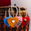 LITAITAI Heart Shaped Padlock, Love Padlock, Small Locker Locks，Love Lock