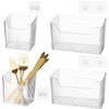 yeesport 4 PCS Cabinet Door Organizer Bins, Clear Plastic Wall