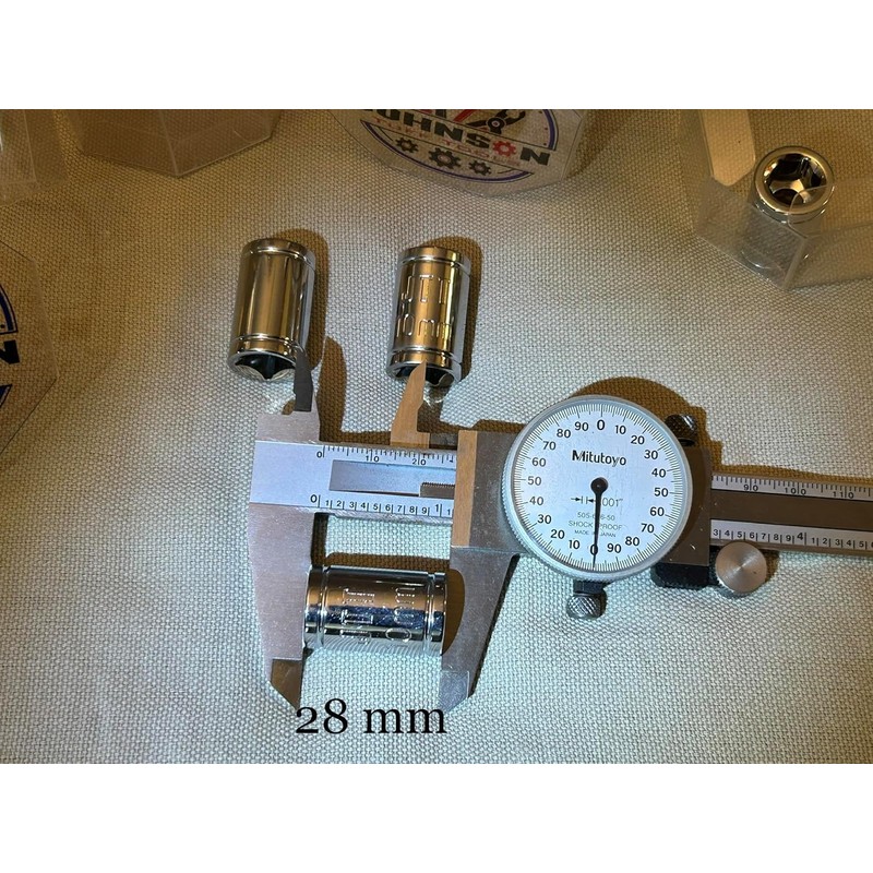 Johnson Tuff Tools, 10mm Socket, 3/8 Inch Drive, Chromium Molybdenum,