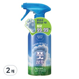 Happy Bath Feelso Good Soft Antibacterial Care Foot Shampoo Green Citrus Fragrance, 1 piece, 2 pieces, 500ml / 해피바스 필쏘굿 보송보송 항균 케어 풋샴푸 그린 시트러스향, 1개입, 2개, 500ml