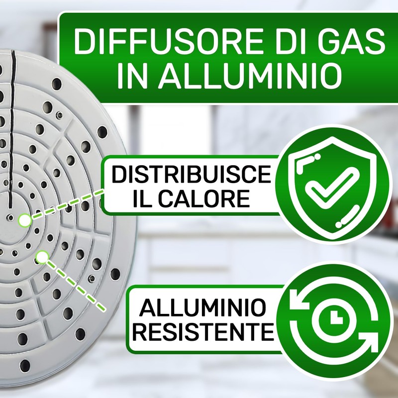 Aluminium Simmer Plate for Gas Cookers with Diameter 200 mm