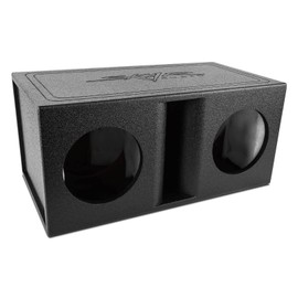 Skar Audio AR2X8V Dual 8" Universal Fit Armor Coated Ported Subwoofer Box with Kerf Port
