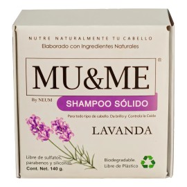 Shampoo Solido Mu&me Lavanda Anticaida 140gr