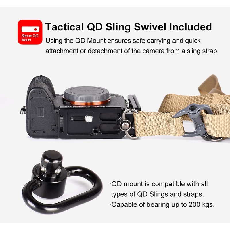 SUNWAYFOTO PSLO-A7RIV L-Bracket for Sony a7riv Arca Swiss Quick Release