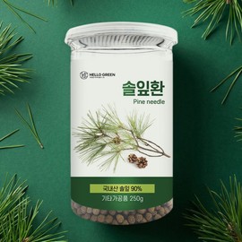Hello Green Korean Pine Needle Pills 250g (Whole) / 헬로우그린 국산 솔잎환 250g (통)