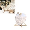 Wooden Wedding Frame Guest Book Drop Box with Stand 80