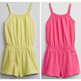 Gap NWT BABY GAP 5T SET OF 2 PINK & YELLOW SUMMER ROMPERS