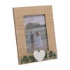 Love Story Wooden Photo Frame - Eucalyptus and Love Heart