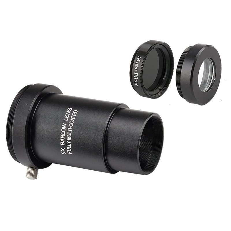 ANQILAFU Telescope Correction Lens Telescope Barlow Lens 2.5X Barlow Kit