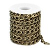 Jabogrii 5 Meters Curb Cuban Chain for Jewelry Making Bronze