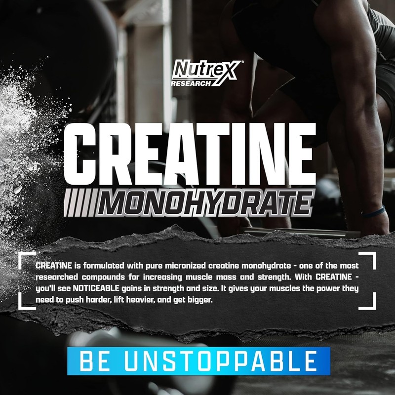 Nutrex Research Ultra Pure Creatine Monohydrate Powder Unflavored | 5G