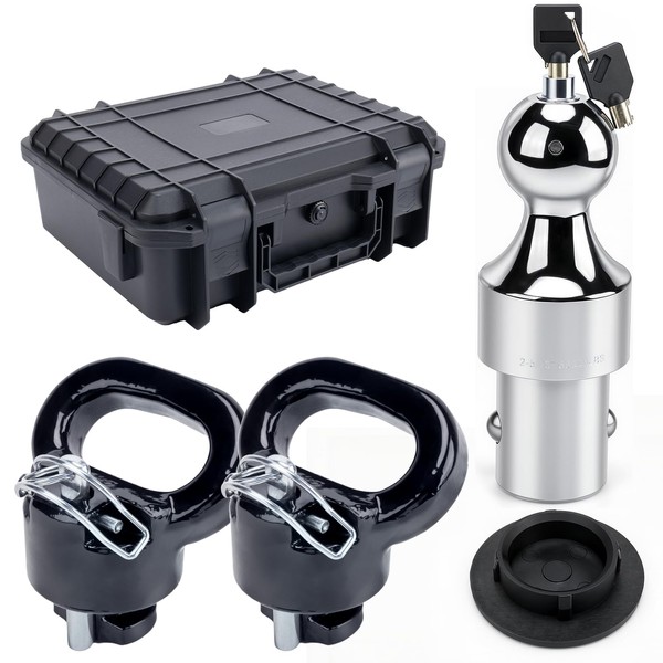 RVSNAIL 60638 Upgraded 38k Gooseneck Hitch Kit with 2-5/16" Gooseneck