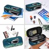 Xuwenz Great White Shark Pencil Case Organizer Coral Ocean Sea