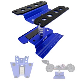 ZRRC Aluminum RC Car Work Stand with Weight Work Station Repair Tools for 1/14 1/12 1/10 1/8 Crawler Truck Buggy Traxxas Redcat Axial RC4WD Tamiya (Dark Blue)