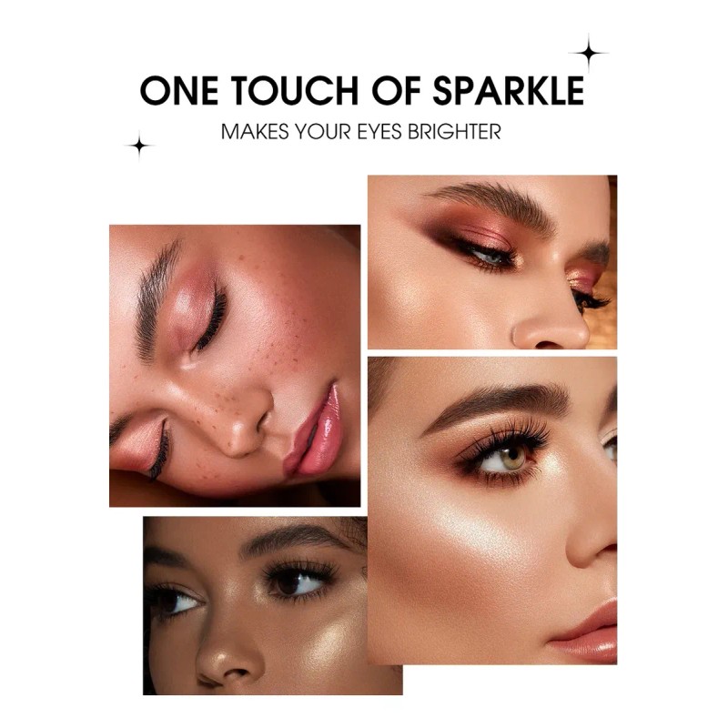 Sombra De Ojos Liquida Glitter Brillo Intenso Larga Duracion