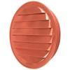 1.5" Round Louvered Copper Insert Vent with Screen