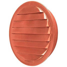 1.5" Round Louvered Copper Insert Vent with Screen