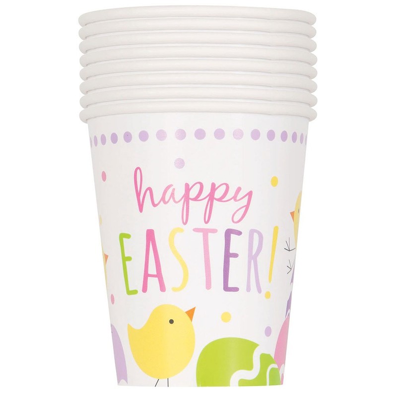 Unique U58606 Cute Easter 9 oz Paper Party Cups x