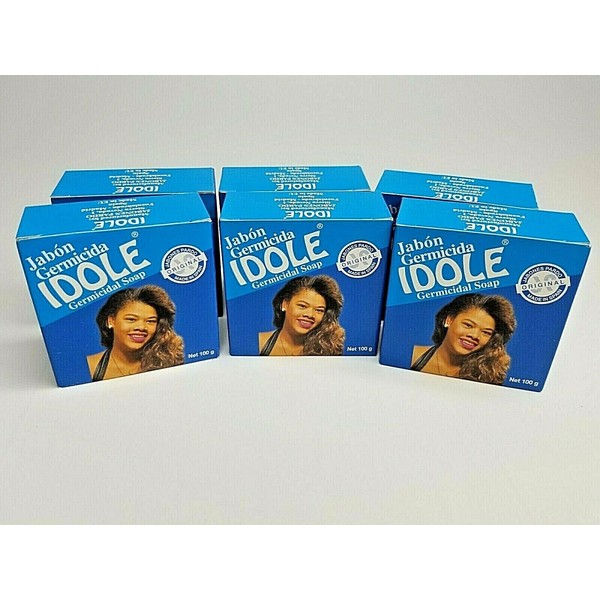 6 Pack- IDOLE Germicidal Soap 100 g. Jabon Germicida Antiseptico.100 g