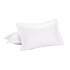 Levinsohn Luxury Hotel Pillow Shams Soft Microfiber Tailored, Standard/Queen, White