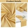 Jeffbaubl 10 Pack Gold Table Runner, 12 x 108 Inch