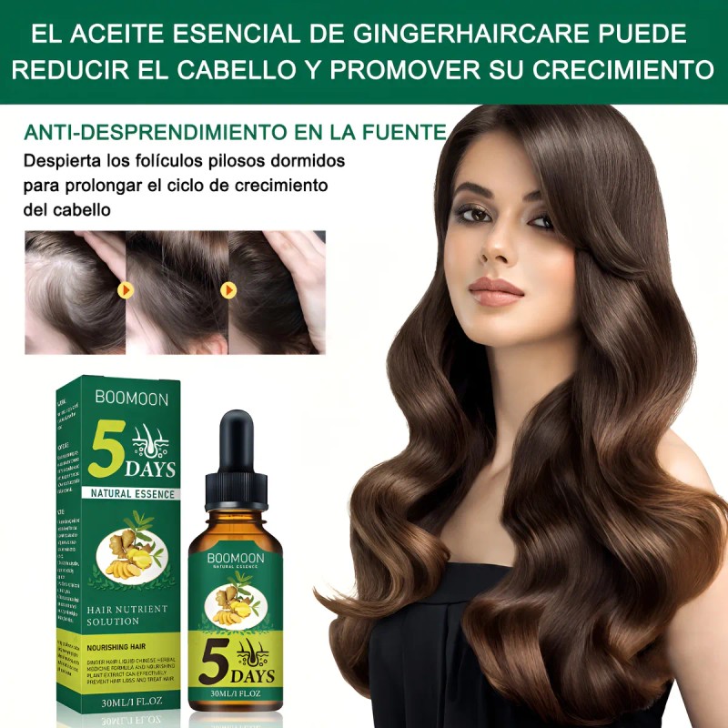 Suero Crecimiento Del Cabello Boomoon Aceite De Jengibre