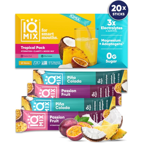 IQBAR IQMIX Hydration Electrolytes Powder - Sugar-Free Drink Mix Packets
