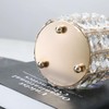 GHYTRIGEN 2 Pcs Makeup Brush Holder,Crystal Fountain Pen Holder,Cosmetics Brush