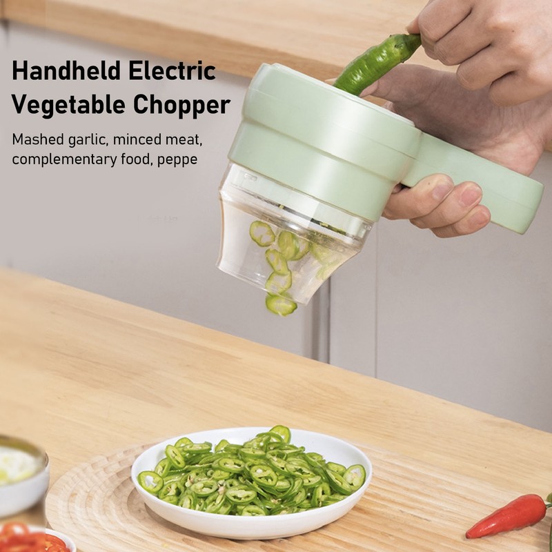 Handheld Electric Vegetable Cutter Versatile Portable Cordless Electric Food Processor