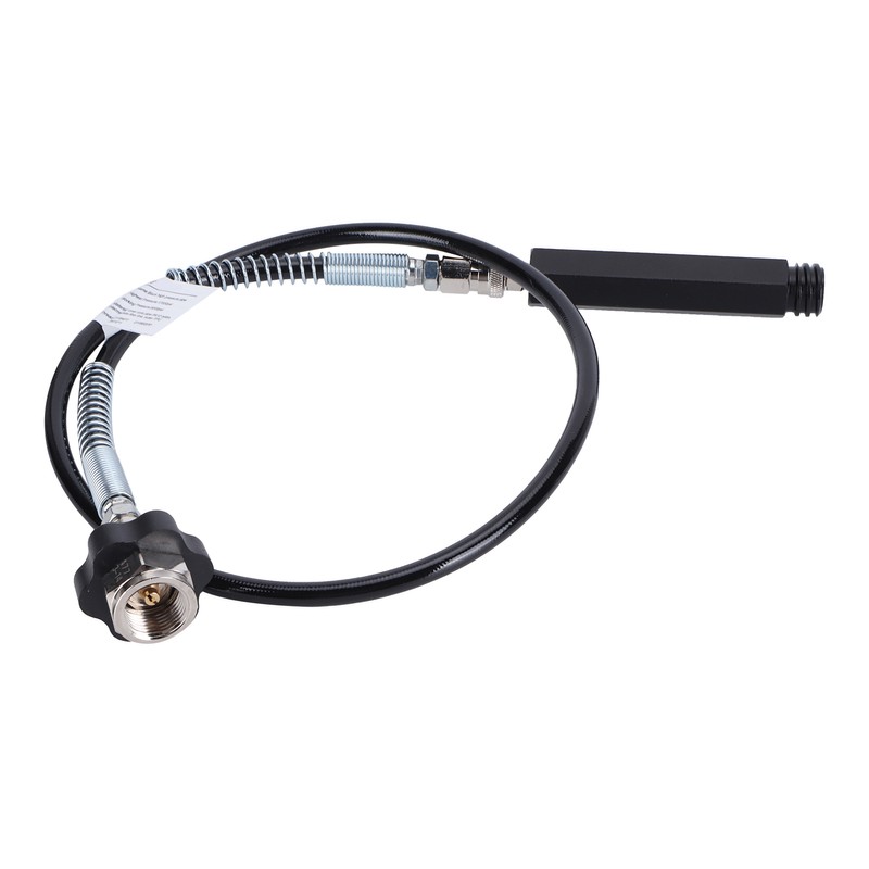 W21.8‑14 CO2 Cylinder Refill Adapter Hose with Spring Tube 36in