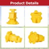 BEIYI 25 Pcs Yellow Rod Post Insulator, Electric Fence Insulators