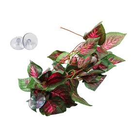 ZONADAH Landscaping Plants Lifelike Reptile Leaves Reptile Plants 98 inche Length Artificial Leaves Hanging Vine Fall Plastic Habitat Decorations